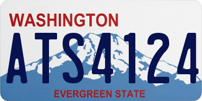 WA license plate ATS4124