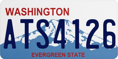 WA license plate ATS4126