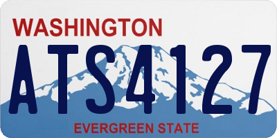 WA license plate ATS4127