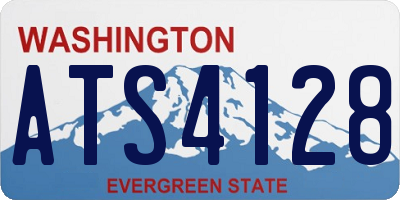 WA license plate ATS4128