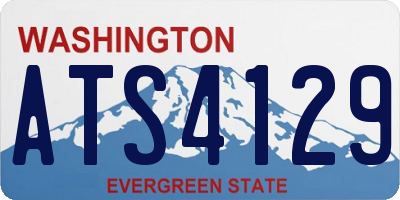 WA license plate ATS4129