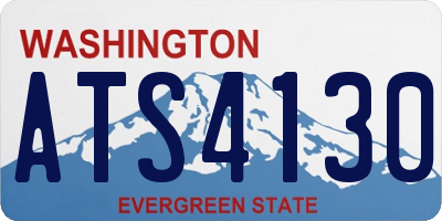 WA license plate ATS4130