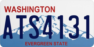 WA license plate ATS4131