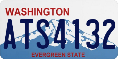 WA license plate ATS4132