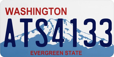WA license plate ATS4133