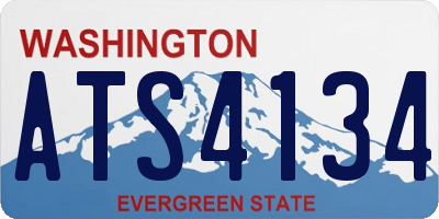 WA license plate ATS4134