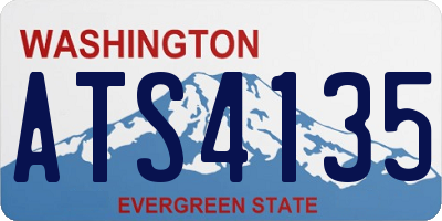 WA license plate ATS4135