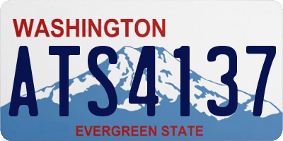 WA license plate ATS4137
