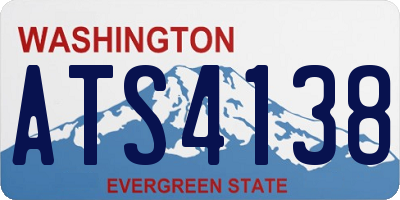 WA license plate ATS4138