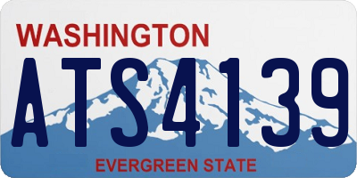 WA license plate ATS4139