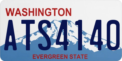 WA license plate ATS4140