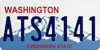 WA license plate ATS4141