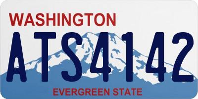WA license plate ATS4142