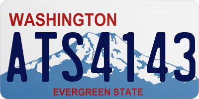 WA license plate ATS4143