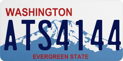 WA license plate ATS4144