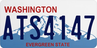 WA license plate ATS4147