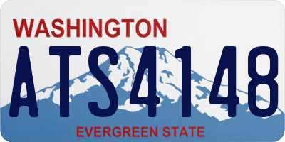 WA license plate ATS4148