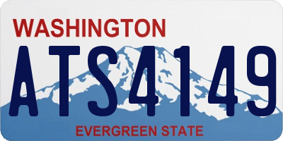 WA license plate ATS4149