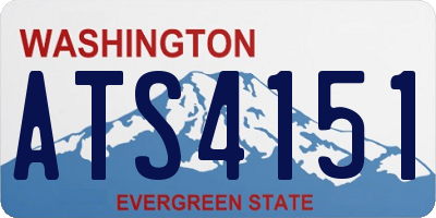 WA license plate ATS4151
