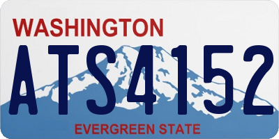 WA license plate ATS4152
