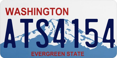WA license plate ATS4154