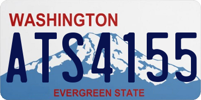 WA license plate ATS4155