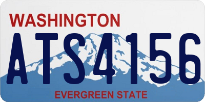 WA license plate ATS4156
