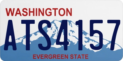 WA license plate ATS4157