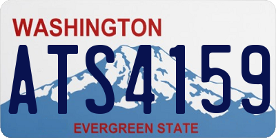 WA license plate ATS4159