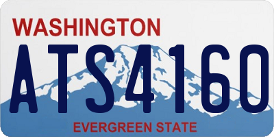 WA license plate ATS4160