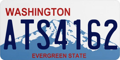 WA license plate ATS4162