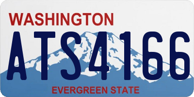 WA license plate ATS4166