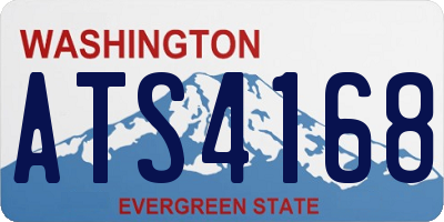WA license plate ATS4168