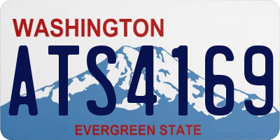 WA license plate ATS4169