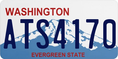 WA license plate ATS4170