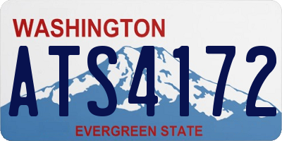 WA license plate ATS4172