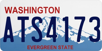 WA license plate ATS4173