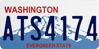 WA license plate ATS4174