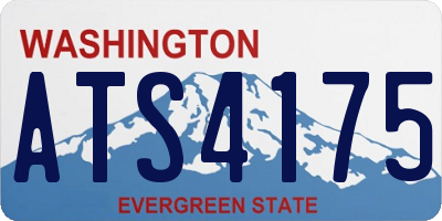 WA license plate ATS4175