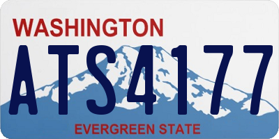 WA license plate ATS4177
