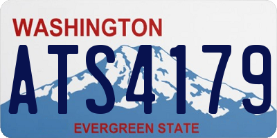 WA license plate ATS4179