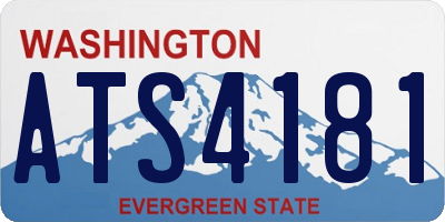 WA license plate ATS4181