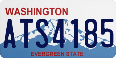 WA license plate ATS4185
