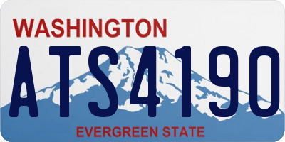 WA license plate ATS4190