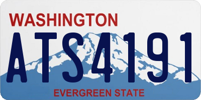 WA license plate ATS4191