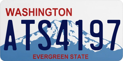WA license plate ATS4197