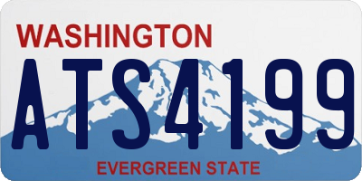 WA license plate ATS4199