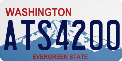 WA license plate ATS4200