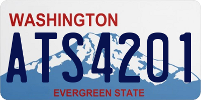 WA license plate ATS4201