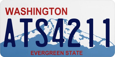 WA license plate ATS4211